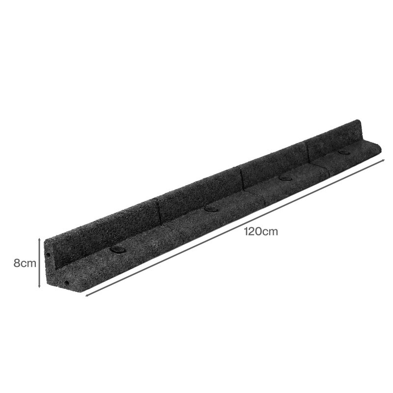 Lambu Garden Edging Border 5 Pack Bendable Lawn Landscape Edging Paths Grey