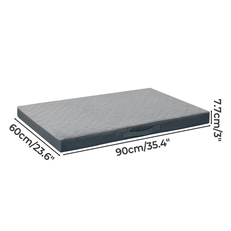 SKYLOS Washable Dog Bed Waterproof Plush Non-Slip Pet Mattress for Medium Dogs