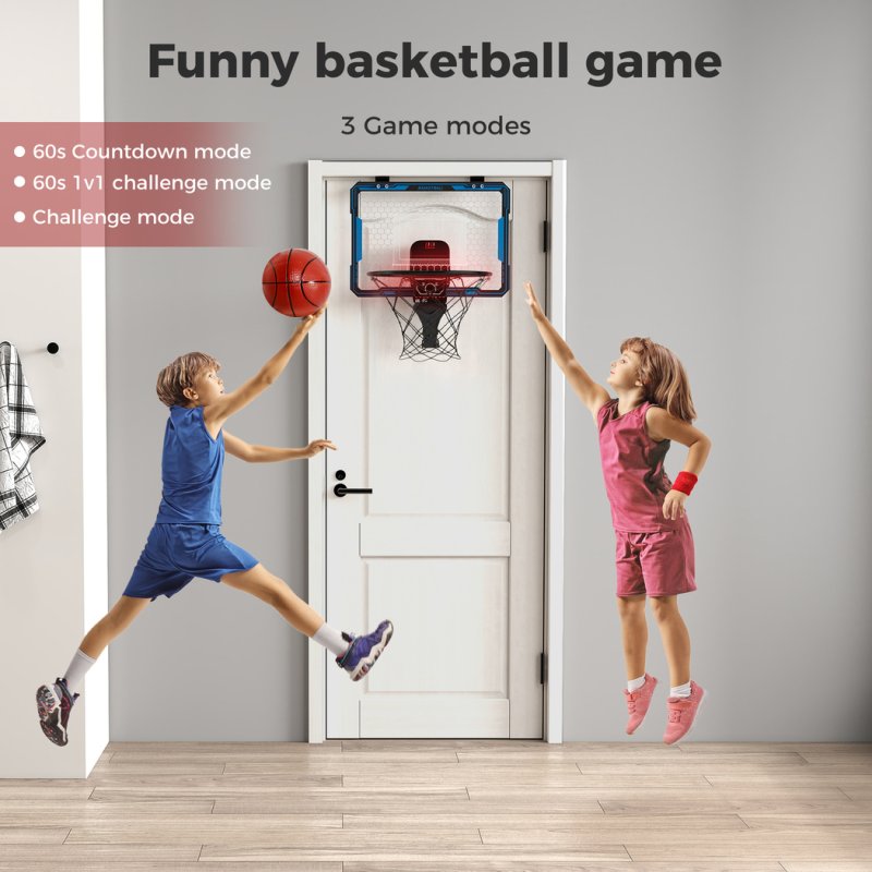 Dekko Basketball Hoop Automatic Scoring for Kids With 4 Balls