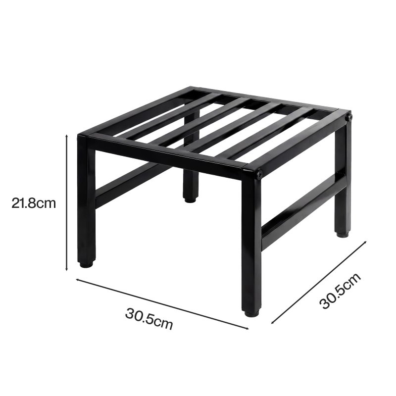 Levede Plant Stand Outdoor 3 Piece Set Carbon Steel Patio Garden Decor Black
