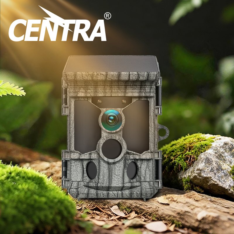 Centra Solar Trail Camera 4K 112MP Hunting Game Cam Wifi Bluetooth 64GB Card