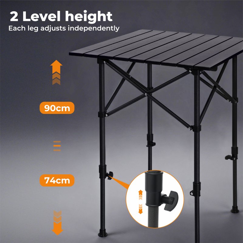 Levede Camping Table Folding Aluminum Portable Picnic Foldable BBQ Desk 70cm