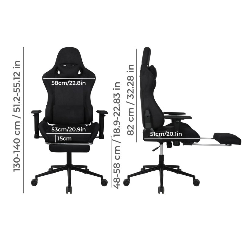 Ergonomic Office Chair 165° Reclining Executive Computer Chair with Spring Seat