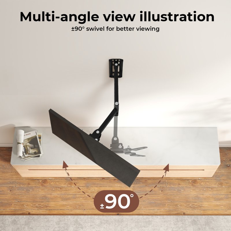 Levede TV Wall Bracket Mount Swing Arm Tilt Swivel 16