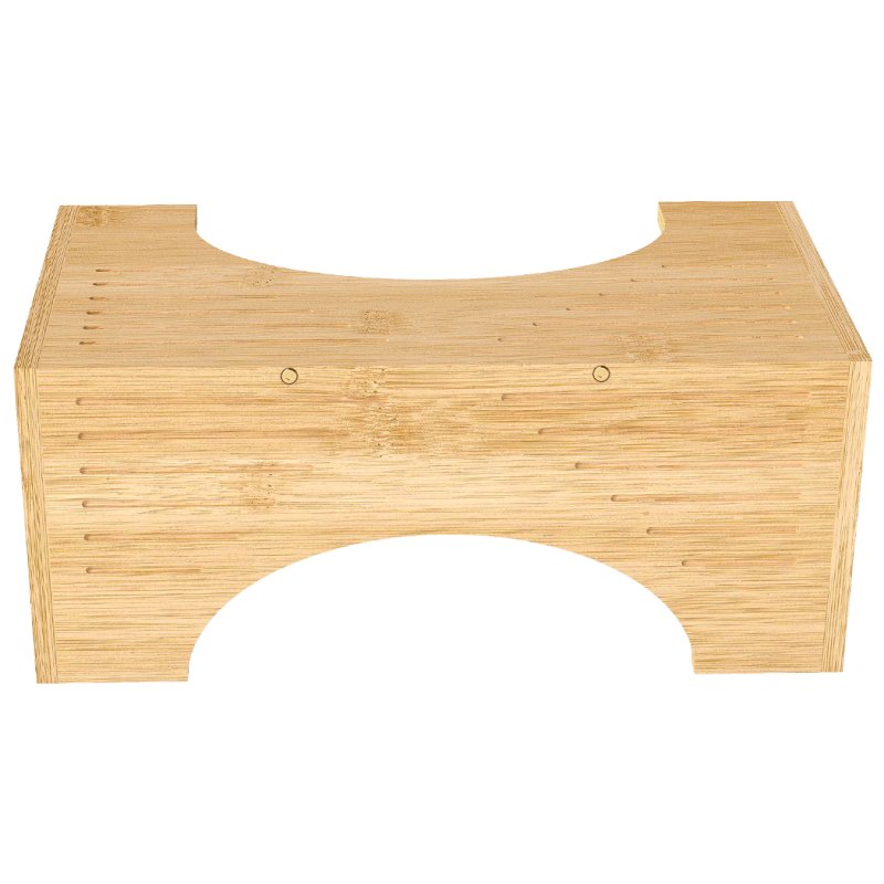 Levede Bamboo Squatty Potty Squatting Toilet Poop Stool Bathroom Non-Stick