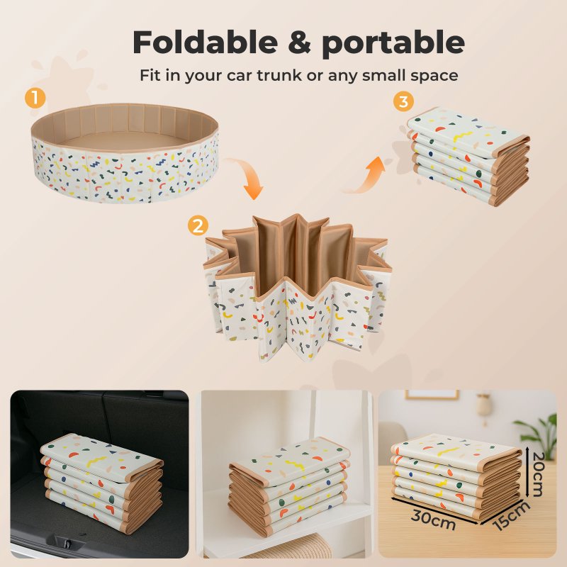 Skylos Dog Swimming Pool Foldable Pet Bath Non-Slip Portable Indoor Outdoor