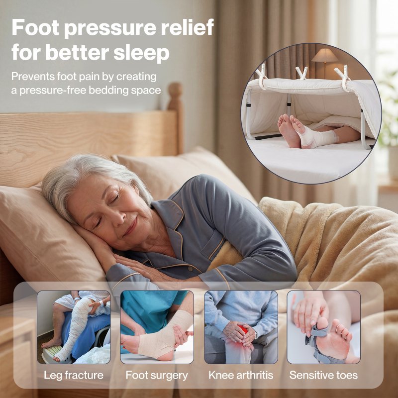 Levede Blanket Lifter for Feet Foot Tent Blanket Support Holder Bar Adjustable