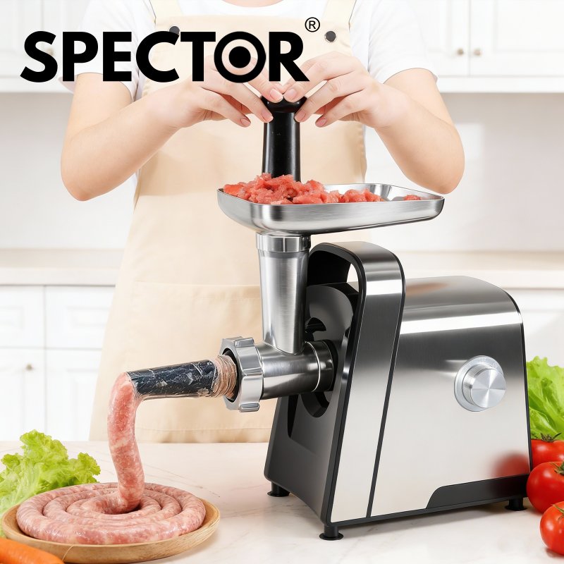 Spector 3-in-1 Electric Meat Grinder Mincer 2800W Sausage Filler Kibbe Maker