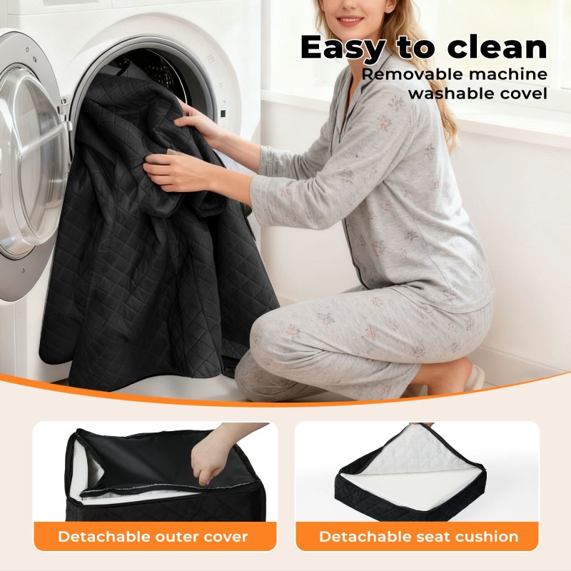 Skylos Pet Booster Dog Car Seat Safe Travel Carrier Bed Bag Basket Puppy Black