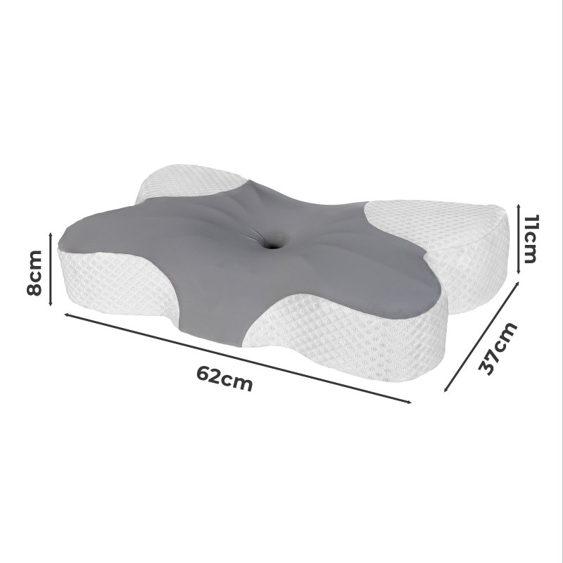 Lavio Ergonomic Cervical Memory Foam Pillow for Neck Pain Relief Cool Breathable