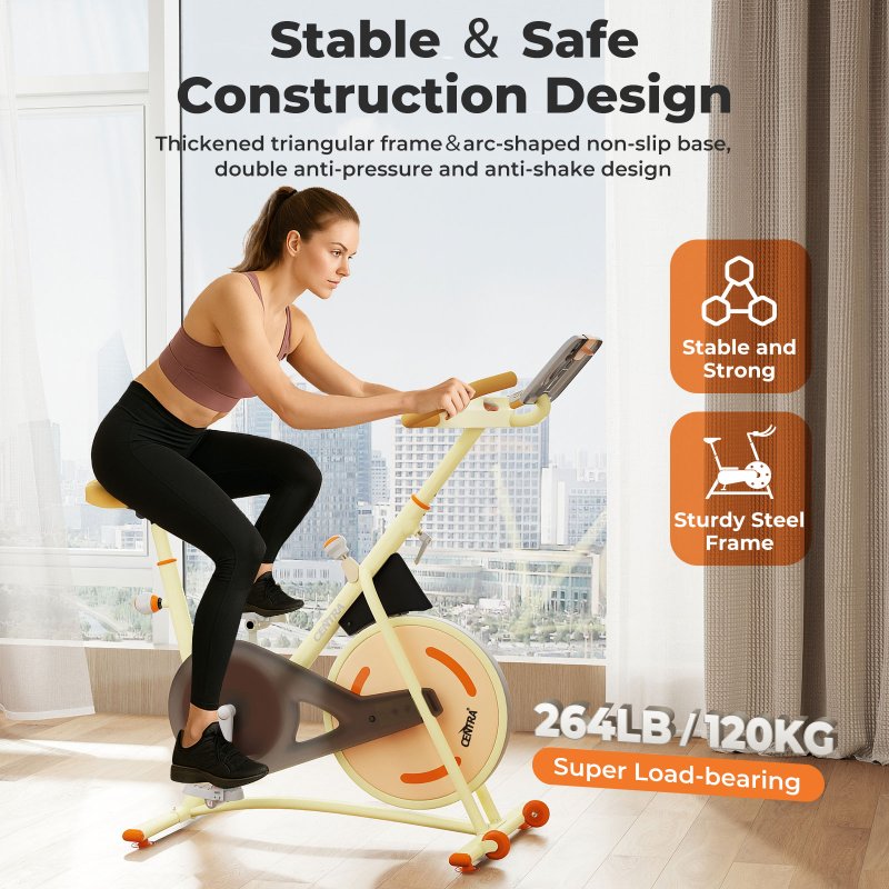 Centra Magnetic Exercise Bike Spin Bicycle Cycling Bluetooth APP Interactive Gym