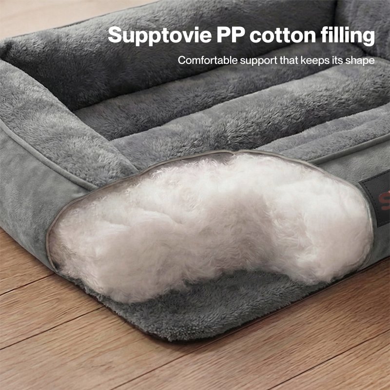 Skylos Orthopedic Dog Bed Soft Arctic Velvet Small Pet Bed Mattress Anti-Slip
