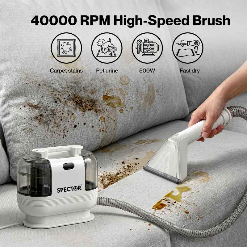Spector Cleaner Machine, 500W, White