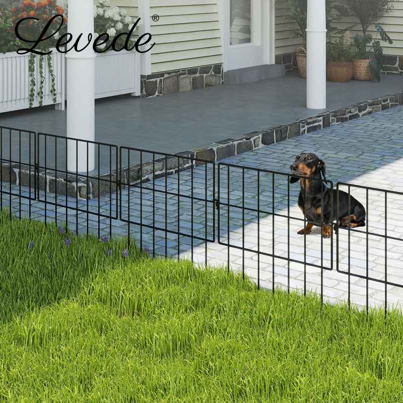 Levede 25 Pack Animal Barrier Metal Decorative Garden Fence Outdoor Pet Border