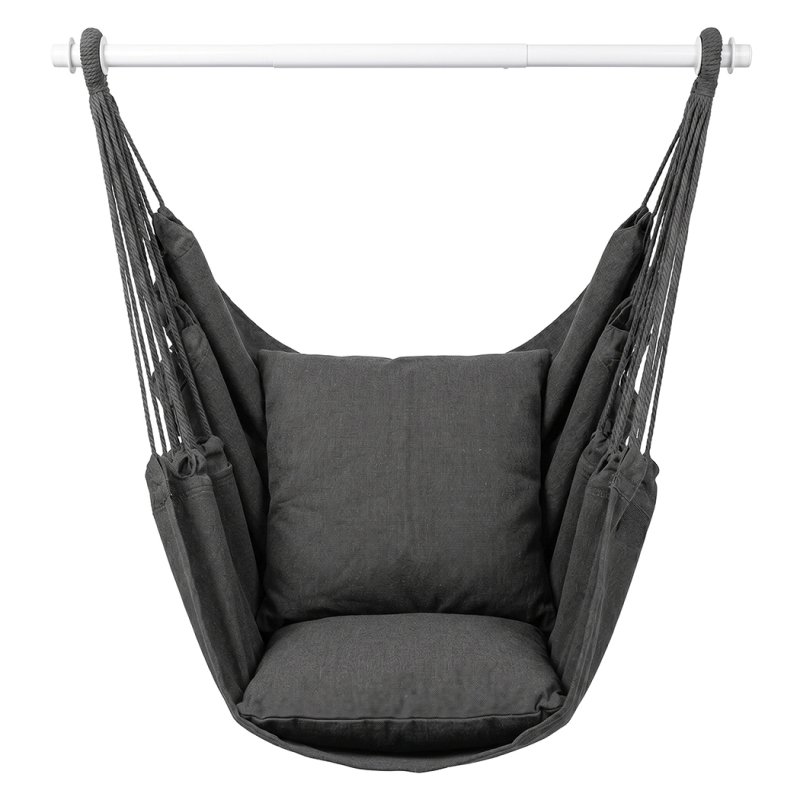 Mountview Hammock Chair Hanging Rope Swing Seat Indoor Outdoor with Cushions
