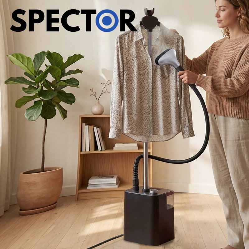 Spector Garment Steamer Standing Clothes Steamer 2200W Wrinkle Remover 3 Levels