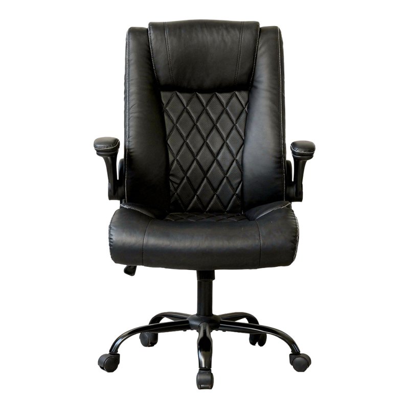 Levede Executive Office Chair PU Leather Reclining Desk Chair Flip-Up Armrests