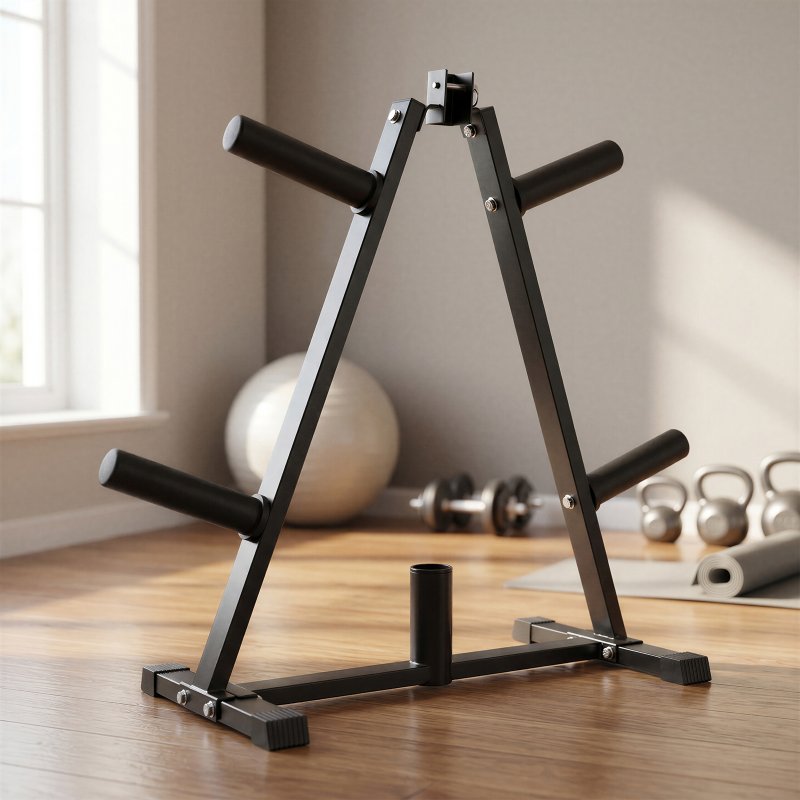 Centra Weight Plate Storage Rack Olympic Plate Holder Gym Weight Stand Tree