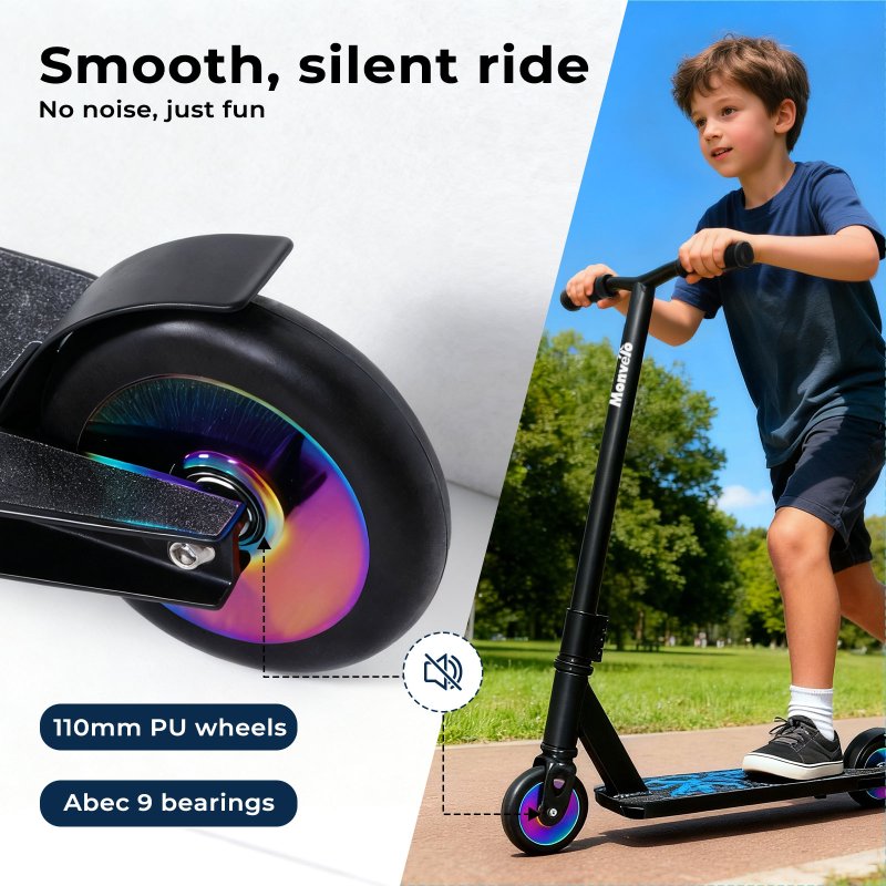 Monvelo Stunt Scooter Aluminium Deck Alloy Core Wheels