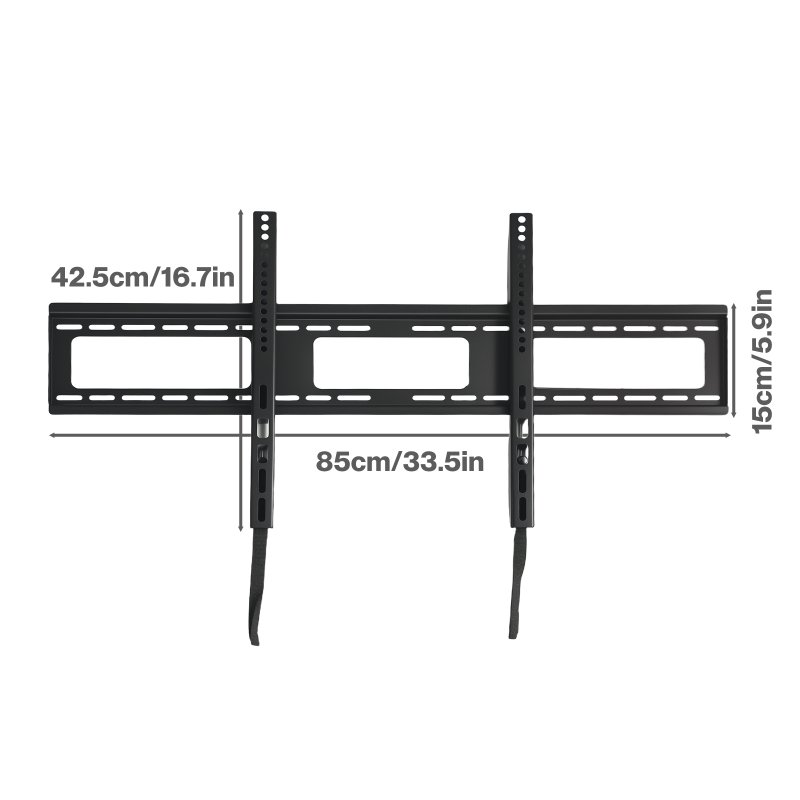 Levede TV Wall Bracket Slim for 32-85 In Flat LED LCD OLED Plasma VESA 800x400