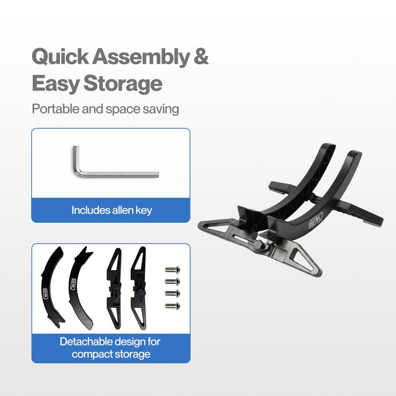 MONVELO Bike Stand Floor Rack Adjustable ABS For Mountain Bikes Garage Black