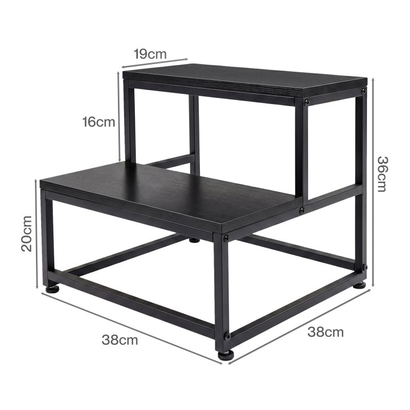 Levede 2 Step Stool Kids Adults Bathroom Kitchen Ladder Foot Stool Heavy Duty