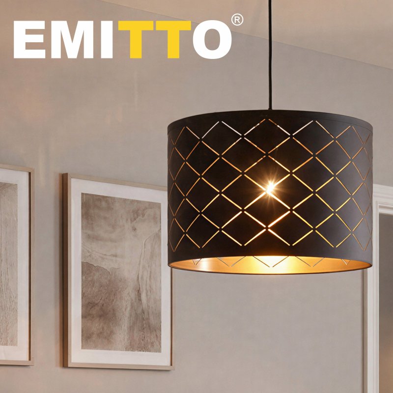 Emitto Ceiling Light Shade Pendant Drum Lampshade Lightshade Living Room Lamp