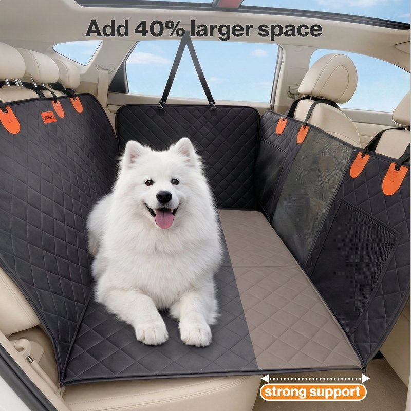 Skylos Dog Car Seat Cover Waterproof Pet Back Seat Hammock Safety Protector