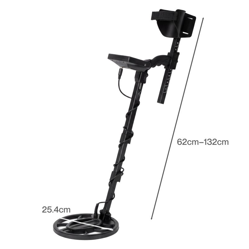Traderight Metal Detector For Adults 5 Mode DSP LCD Gold IP68 Waterproof Black