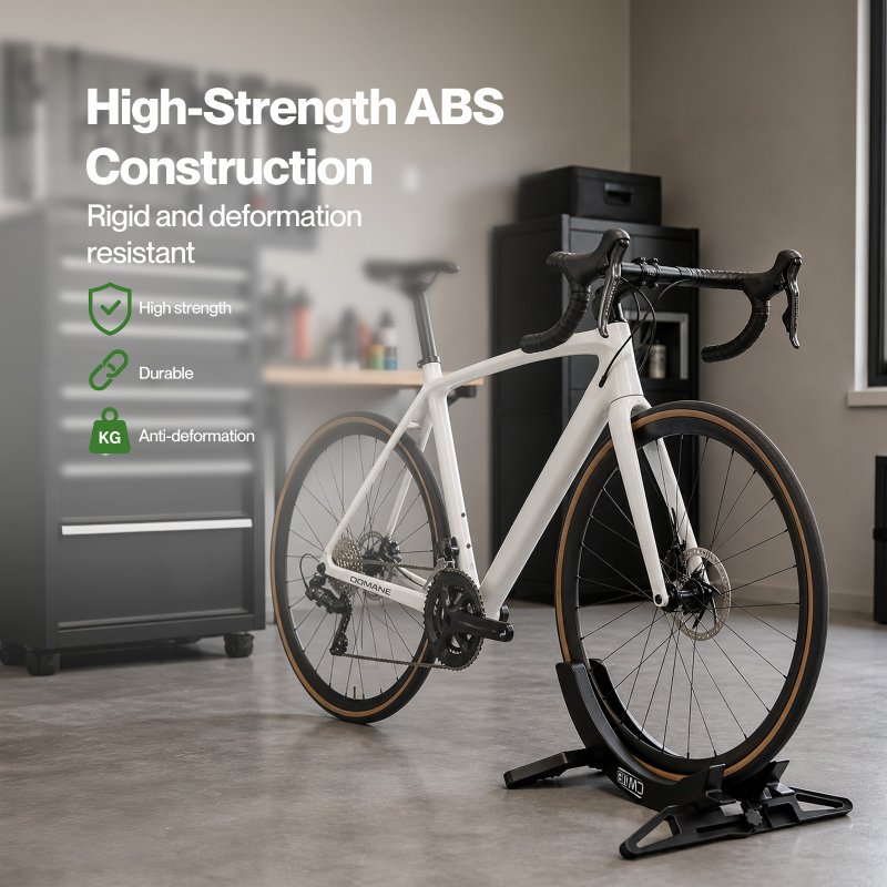 MONVELO Bike Stand Floor Rack Adjustable ABS For Mountain Bikes Garage Black