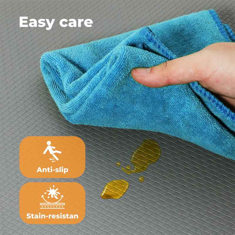 Marlow Kitchen Mat 2Pcs Non Slip Woven Rubber Floor Mat Absorbent Runner Grey