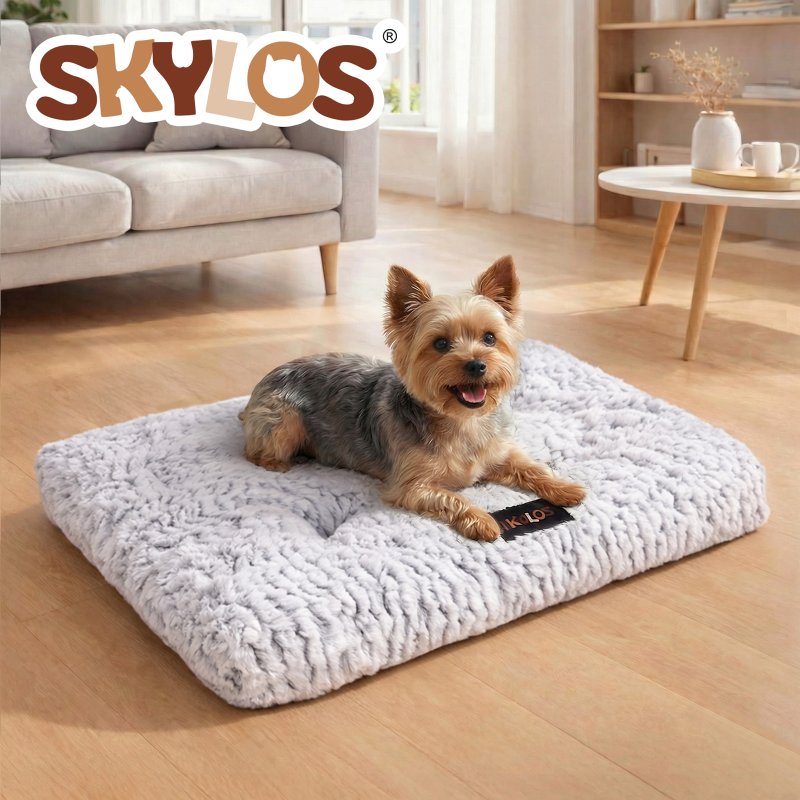 Skylos Pet Bed Luxury Dog Crate Cushion Mattress Plush Soft for Puppy Small Dogs