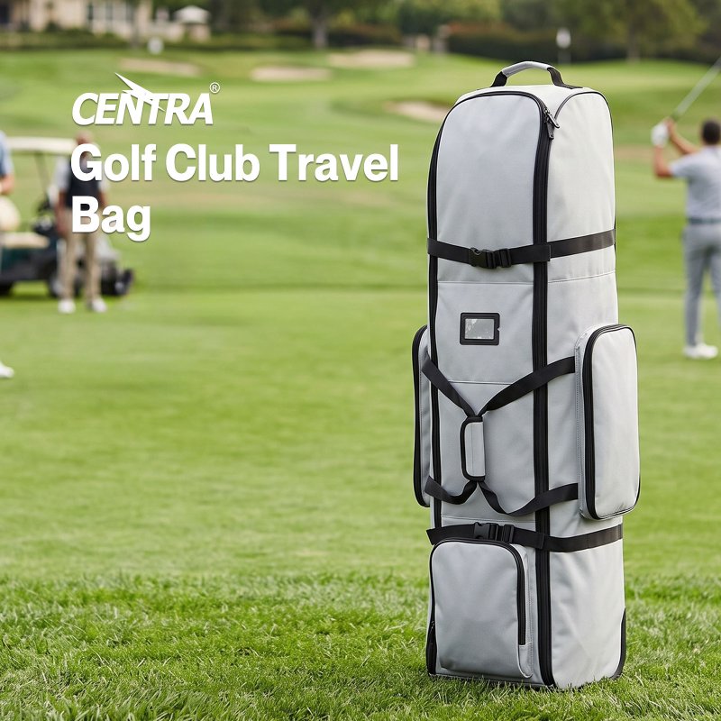 Centra Golf Travel Bag Padded Reinforced Wheels 900D Oxford for Airline