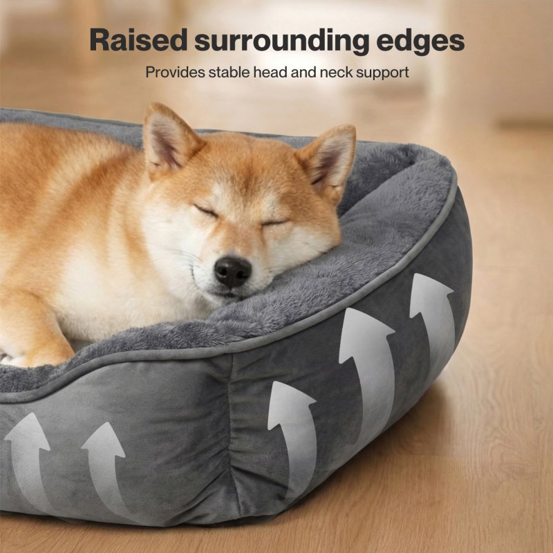 Skylos Orthopedic Dog Bed Large Soft Arctic Velvet Pet Bed Mattress Anti-Slip