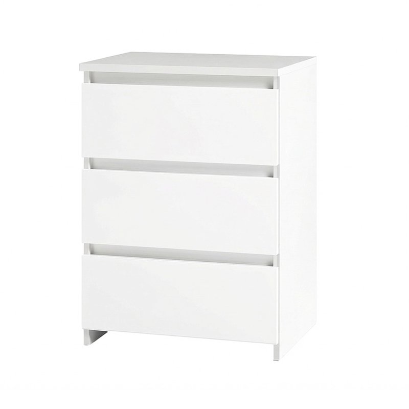 Levede Bedside Tables Side End Table White 3 Drawers Modern Storage Cabinet