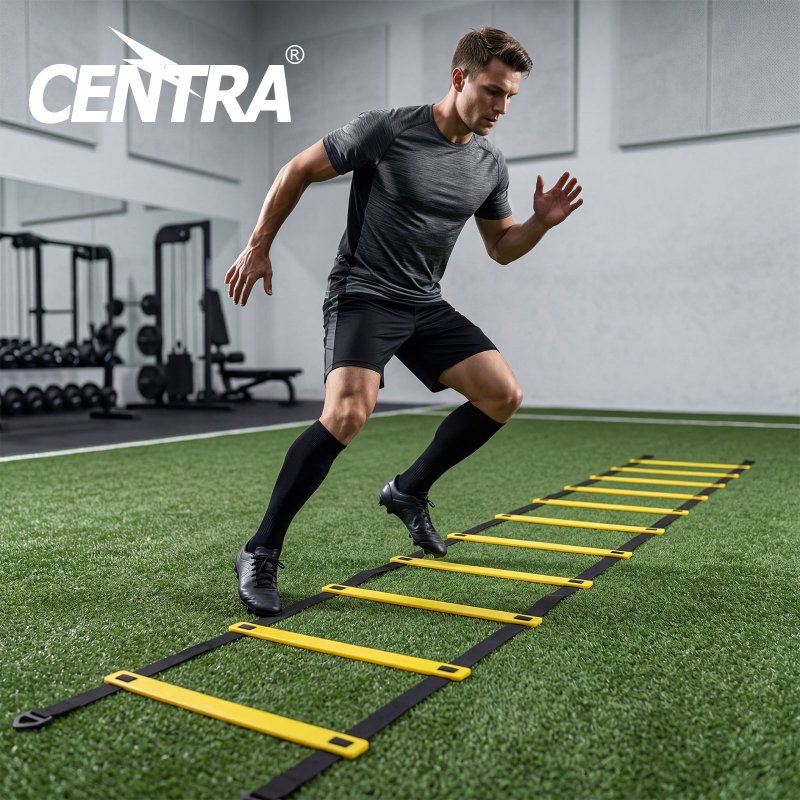 Centra Speed Agility Training Set Football Footwork Ladder Hurdles Cones Kit