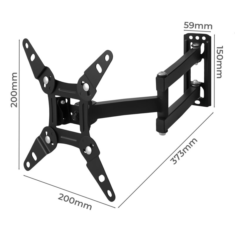 Levede TV Wall Bracket Mount Swing Arm Tilt Swivel 16