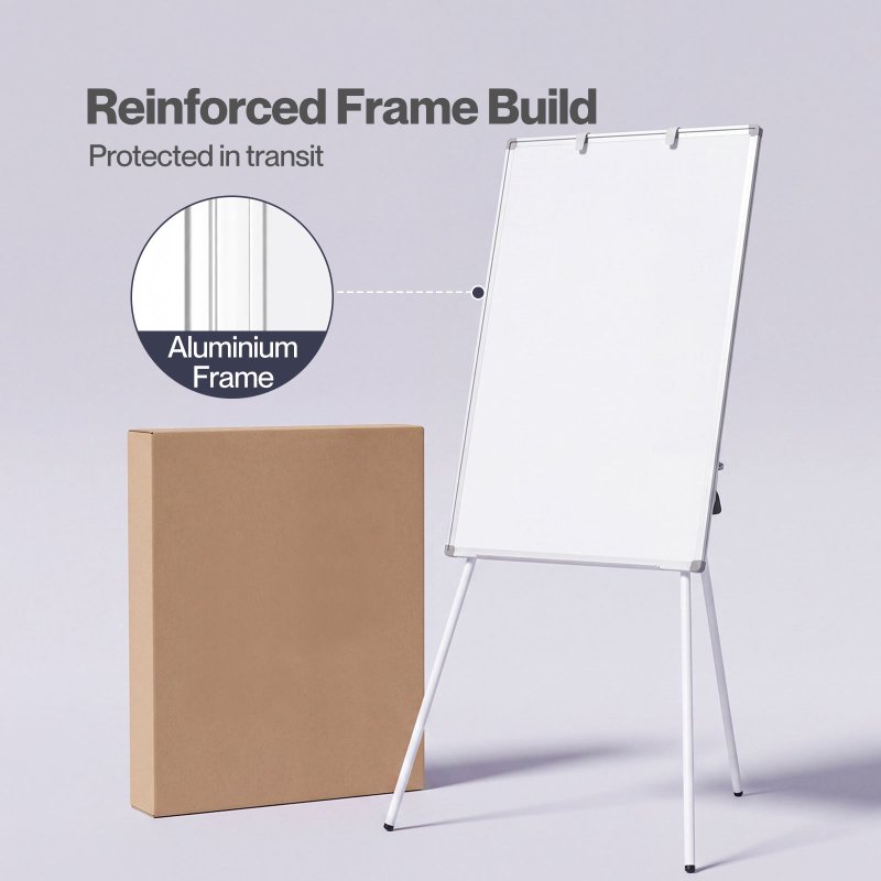 Levede Magnetic Whiteboard with Foldable Tripod Dry Erase For Office,White