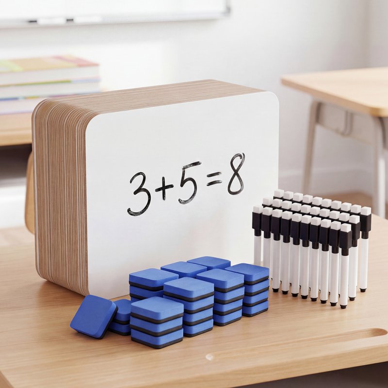 Levede Mini Whiteboard 30 Pack White Boards With Pens Erasers Classroom White