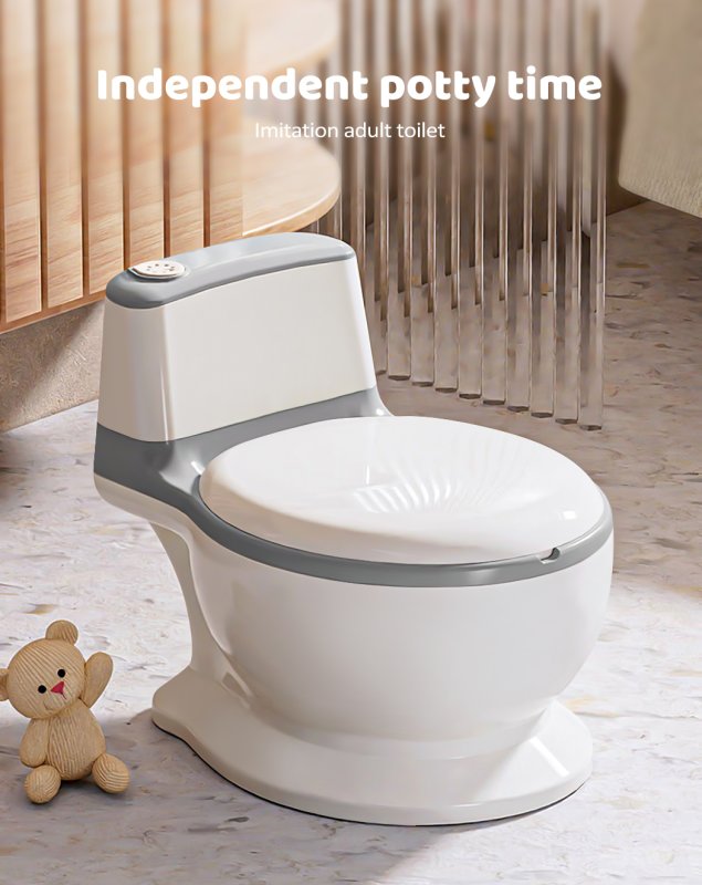 Dekko Kids Potty Trainer Seat Safety Toilet Training Toddler Non-Slip Grey