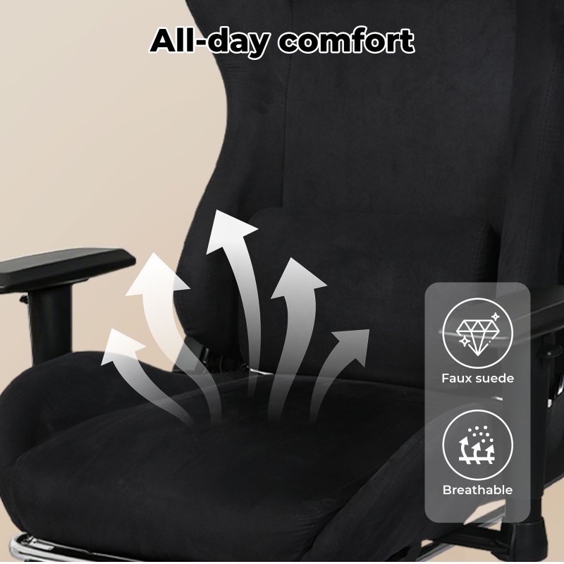 Ergonomic Office Chair 165° Reclining Executive Computer Chair with Spring Seat