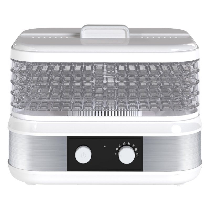 Spector 5 Tray Stainless Steel Food Dehydrator Jerky Fruit Vegetable Dryer White