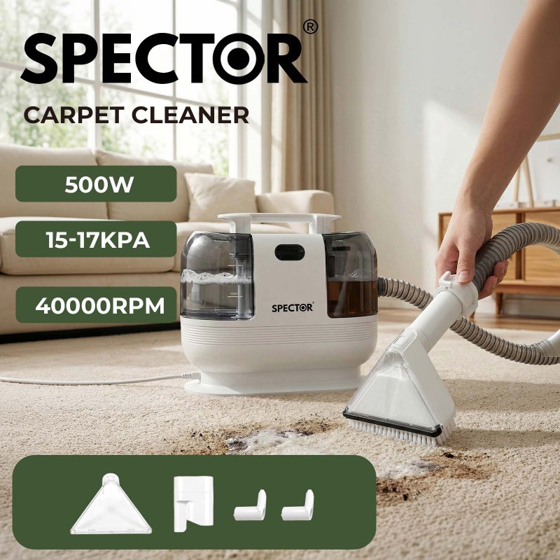 Spector Cleaner Machine, 500W, White