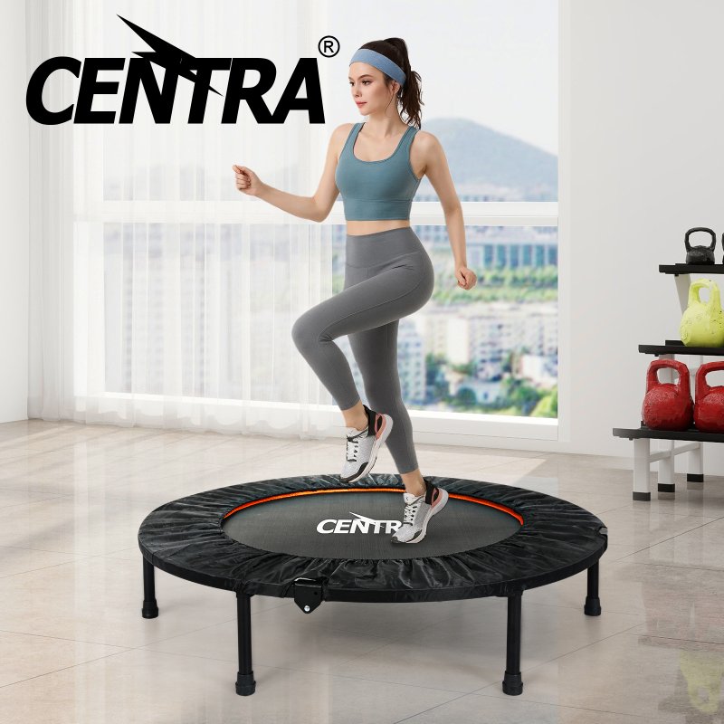 Centra 40 Inch Mini Trampoline Bounce Round Exercise Home Gym Fitness Rebounder