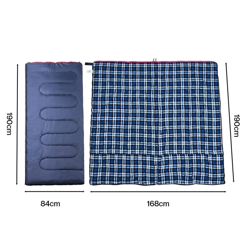 Mountview Camping Sleeping Bag Single Waterproof Warm Soft Adult Hiking 3 Season