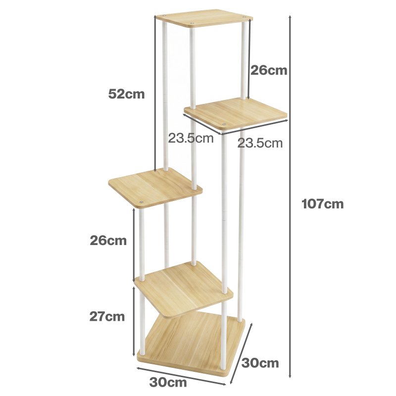 Levede 5 Tier Plant Stand Flower Pot Display Rack Metal Corner Planter Holder