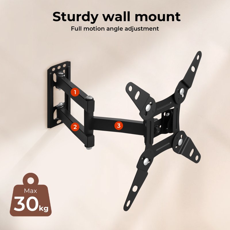 Levede TV Wall Bracket Mount Swing Arm Tilt Swivel 16