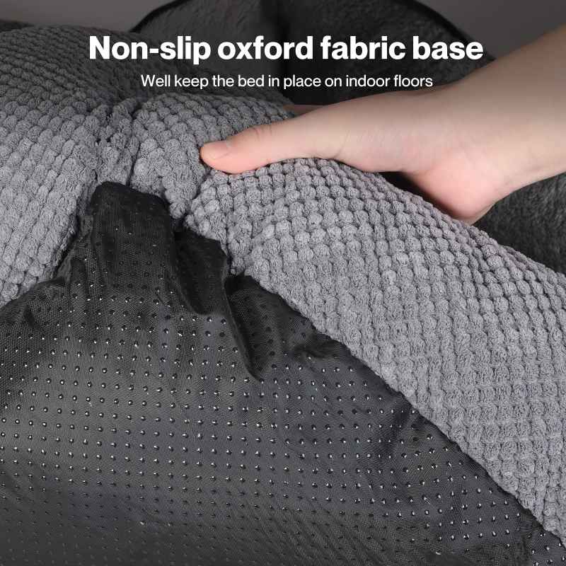 Skylos Extra Large Dog Bed Pet Cave Bed Washable Non Slip Removable Blanket XL