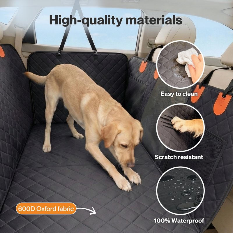 Skylos Dog Car Seat Cover Pet Back Seat Hammock Safety Protector Waterproof