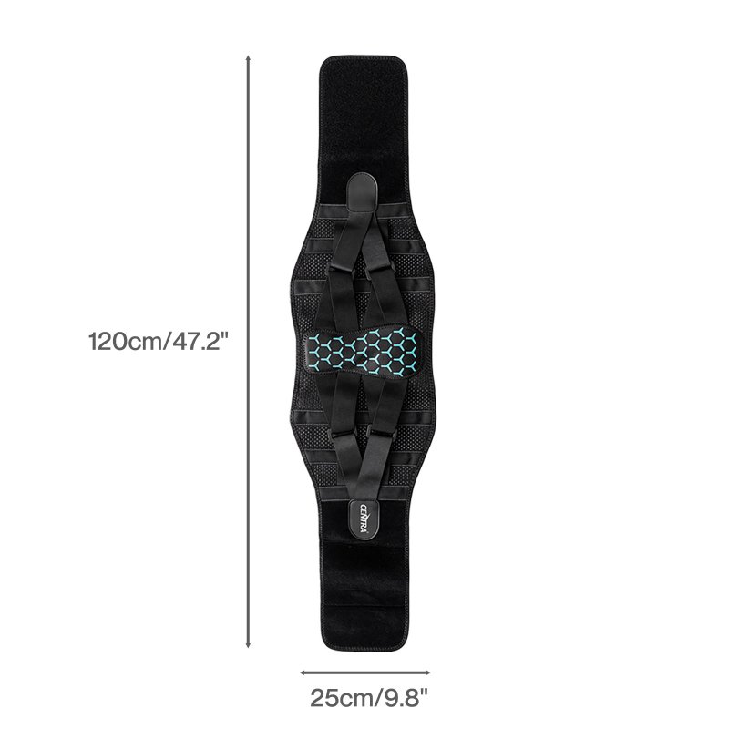 Centra Back Support Belt Lower Back Pain Relief Breathable 3D Lumbar 7 Stays
